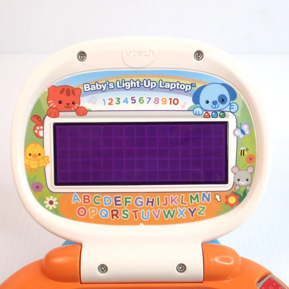 Vtech Baby's Light-Up Laptop Mouse ABCs 123s Bilingual Sp/En (DAMAGE)
